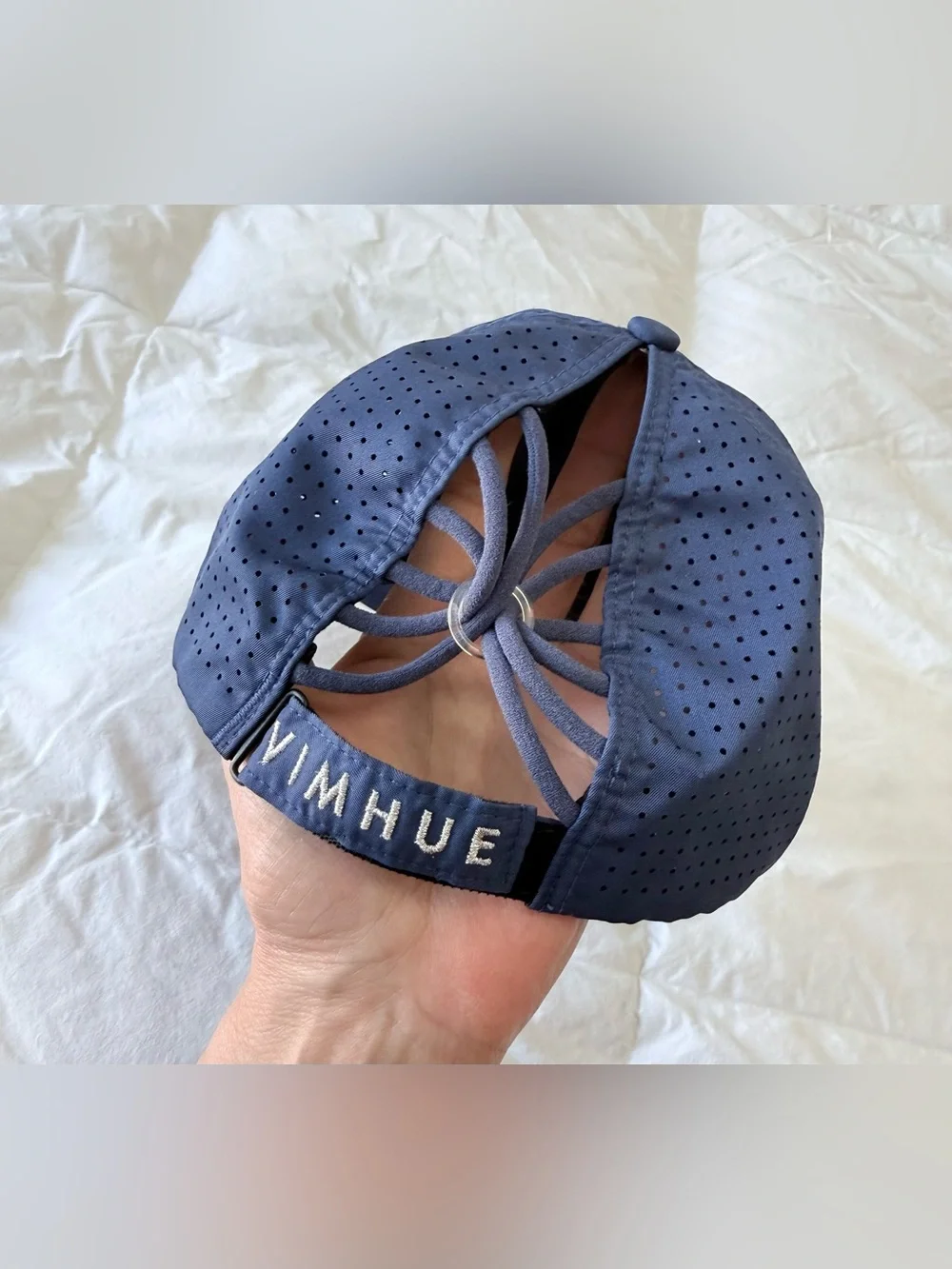 Vimhue Women's 57 | Blue Sun Goddess Style Ponytail Cap | Saratoga National Golf